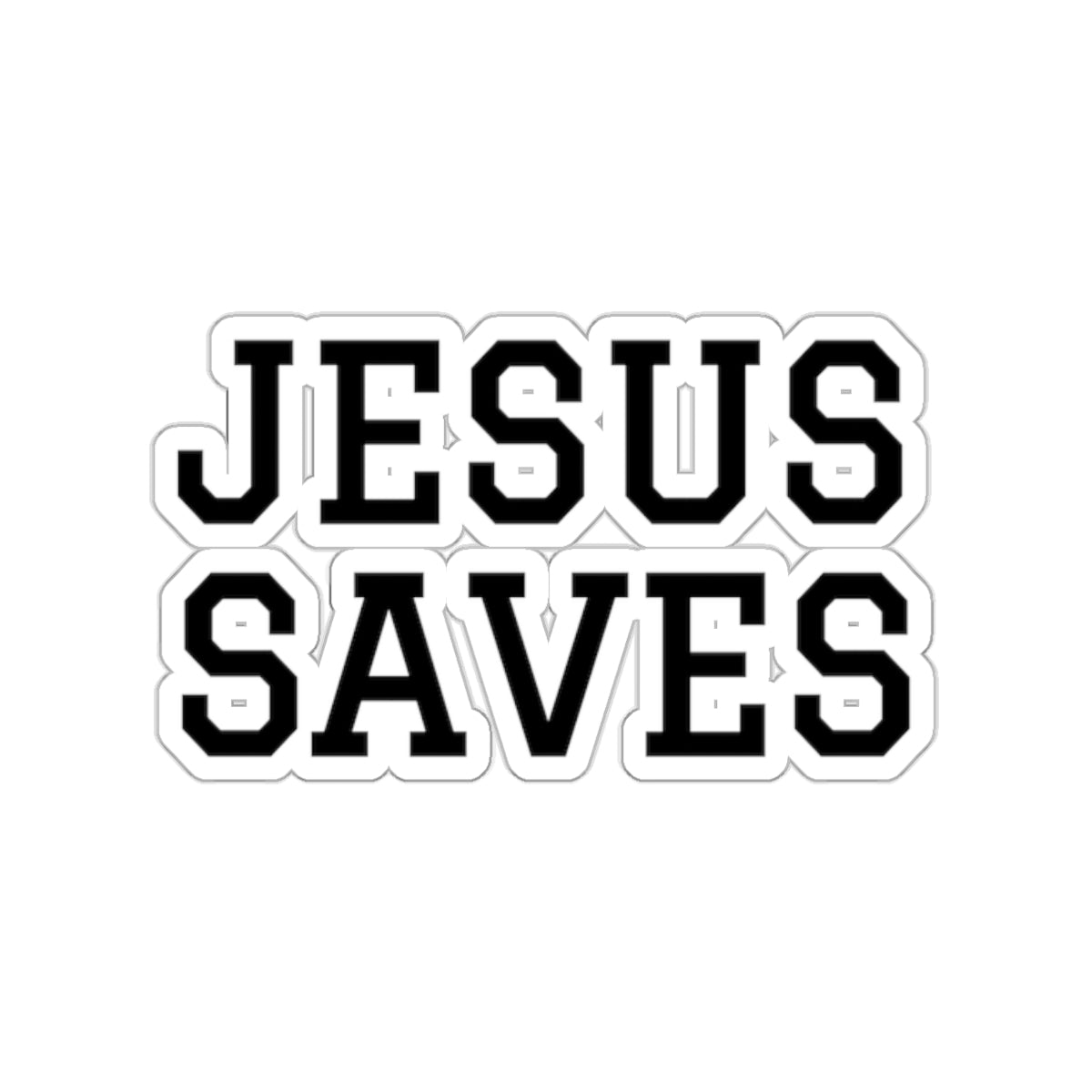 Jesus Saves Sticker - Lifted By Christ