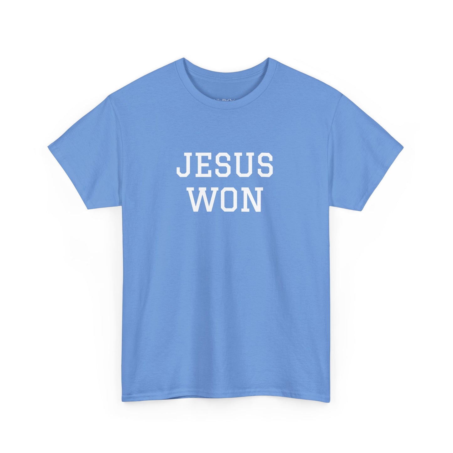 Jesus Won Heavyweight Cotton Tee - Lifted By Christ