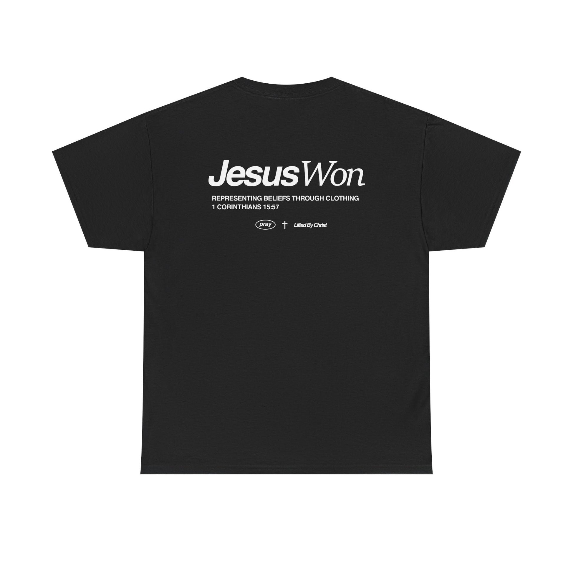 Jesus Won - 1 Corinthians 15:57 Tee - Lifted By Christ