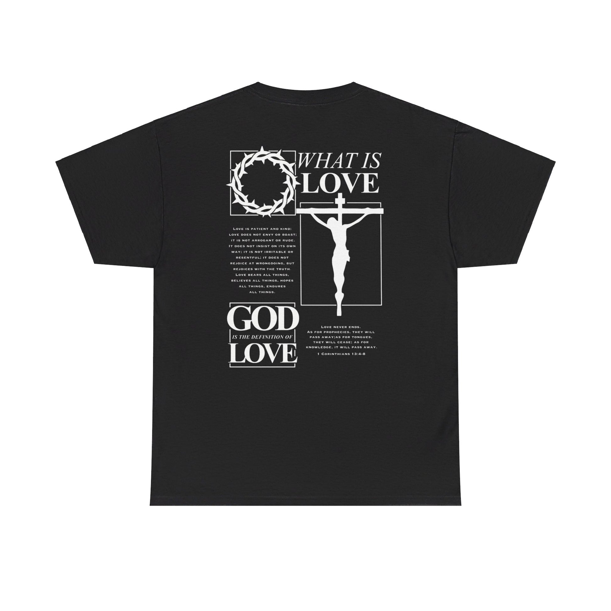 God Loves Graphic Tee Heavyweight Cotton - Lifted By Christ