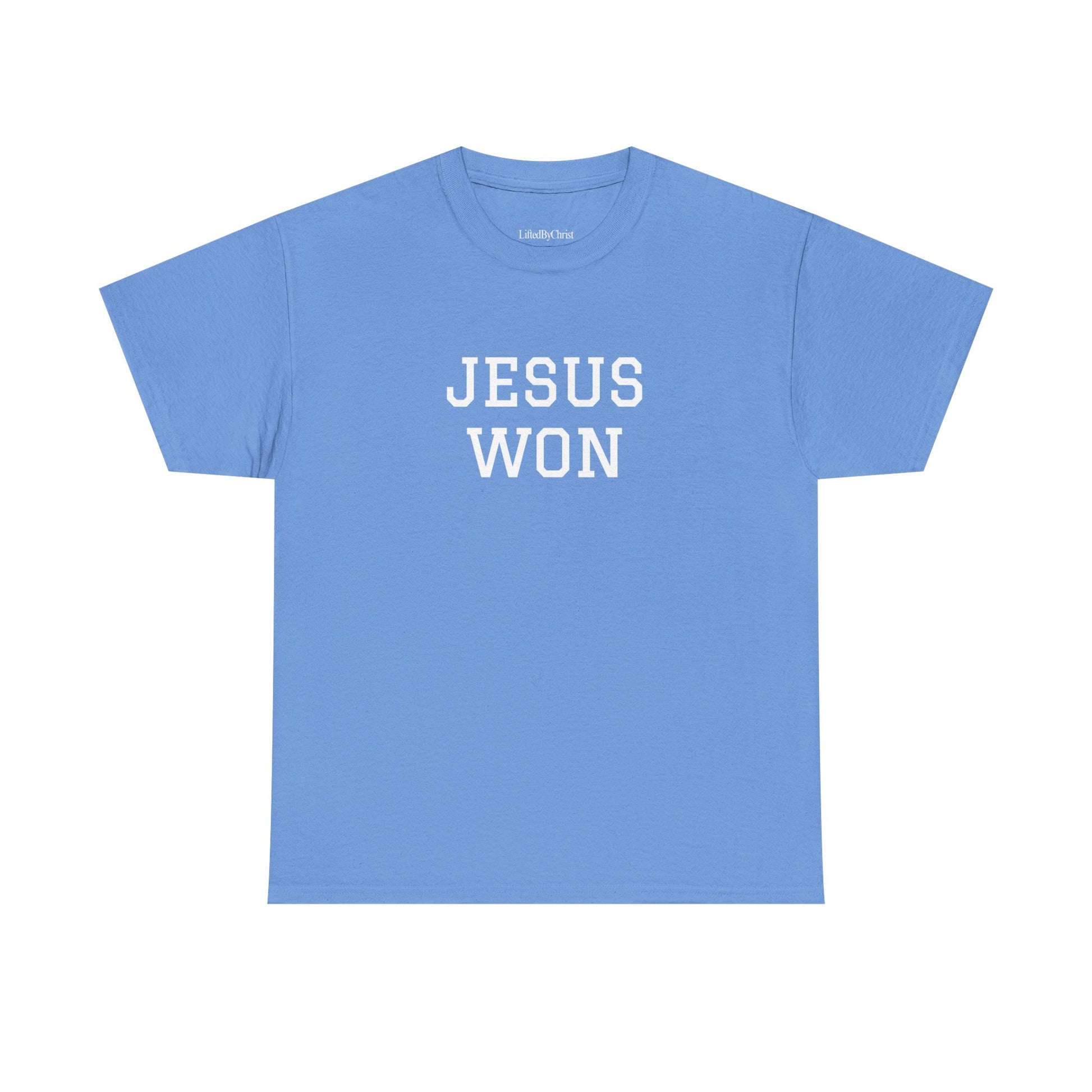 Jesus Won Heavyweight Cotton Tee - Lifted By Christ