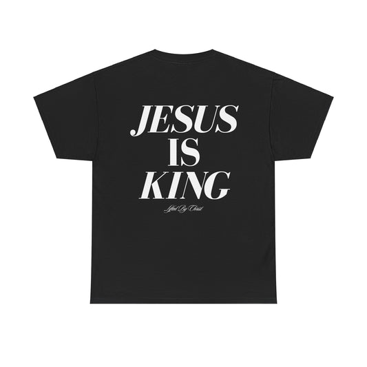 Jesus is King Heavyweight Cotton Tee - Lifted By Christ